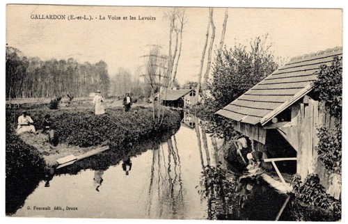 Cpa gallardon la voise et - 28,