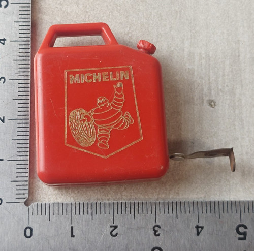 Ancien porte clé mètre - , ruban