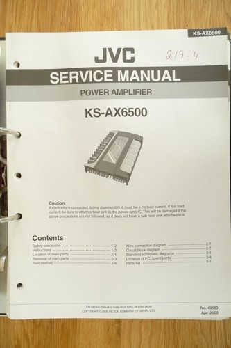 Service manuel instructions - service,