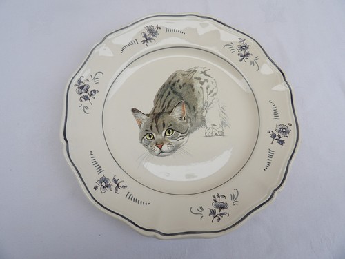 Assiette décorative chat - assiette, "