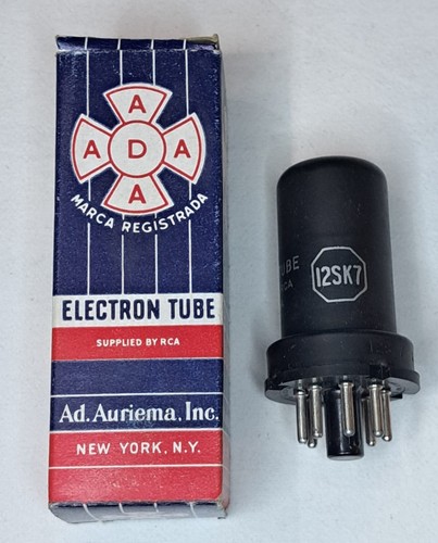 Tube électronique 12sk7 ada - tube, /
