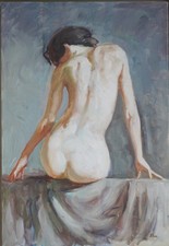 ALAN -Jeune Femme Nue -huile/