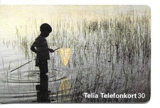 RARE / CARTE TELEPHONIQUE - PÊCHE POISSON CANNE FILLET EAU RIVIERE LAC PHONECARD