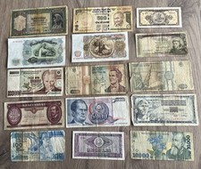 Lot De 25 Billets Du Monde