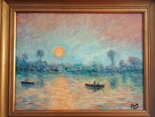 Tableau impressionniste huile - tableau,