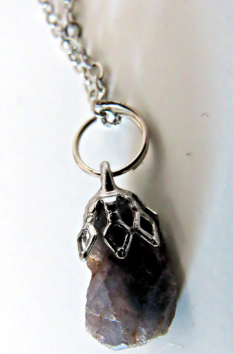 Pendentif saphir bleu naturel