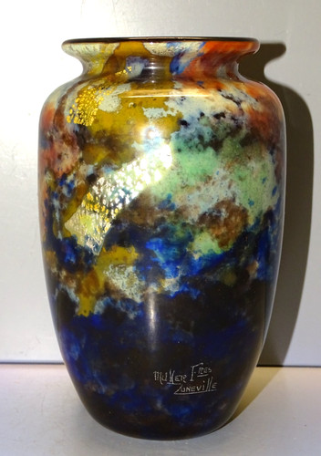 Muller fres luneville vase - -muller,