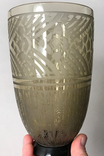 Vase daum signé gravé - daum, a