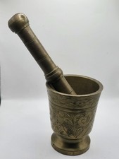 mortier et son pilon en bronze massif