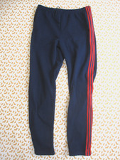Pantalon Adidas 70'S Marine et bandes Rouge Survetement vintage Homme - L