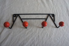 ANCIEN PORTE MANTEAU 4 BOULES LOFT VINTAGE EAMES