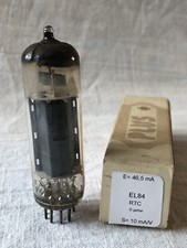 EL84 6BQ5 RTC Radiotechnique D Getter Tube, lampe, Röhre, Valve. Slightly Used