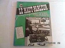 LE HAUT PARLEUR RADIO TELEVISION N°1041 15/07/1961 TELEPHONE AUTO    H20