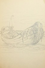 Tableau ancien crayon