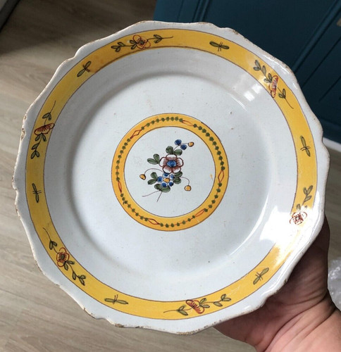 Belle assiette faïence - belle,