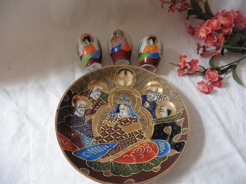 Satsuma lot 3minis vases - de, 1