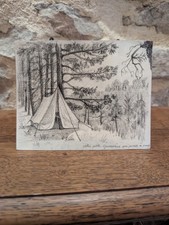 Dessin original, " Camping