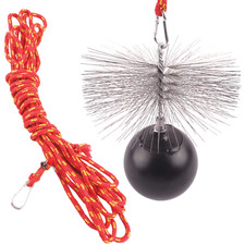Balai de cheminée balai de cheminée kit de tige de poussée poids de...
