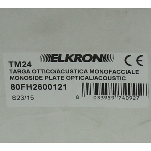 Elkron tm24 plate oct - plate,