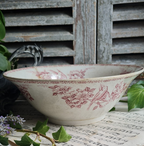 Ancien saladier terre fer - ,