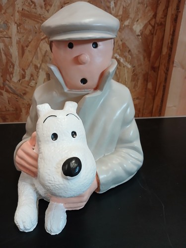 Tintin milou resine - tintin, et