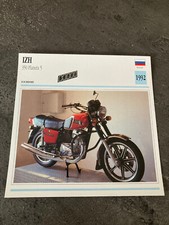 CARTE FICHE MOTO collection