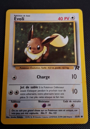 Carte pokémon evoli 82 - pokémon, 55/82