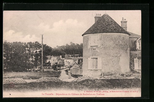 Cpa tourelle dépendance - la, tourelle,