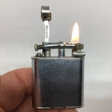Briquet ancien essence Dunhill diplomate poinçon BL- SWISS MADE- vintage lighter