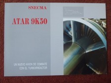 DEPLIANT SNECMA TURBOREACTEUR TURBOJET ENGINE ATAR 9K50 TURBORREACTOR MIRAGE 