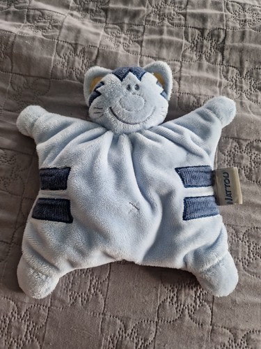 Doudou chat nattou bleu - doudou,