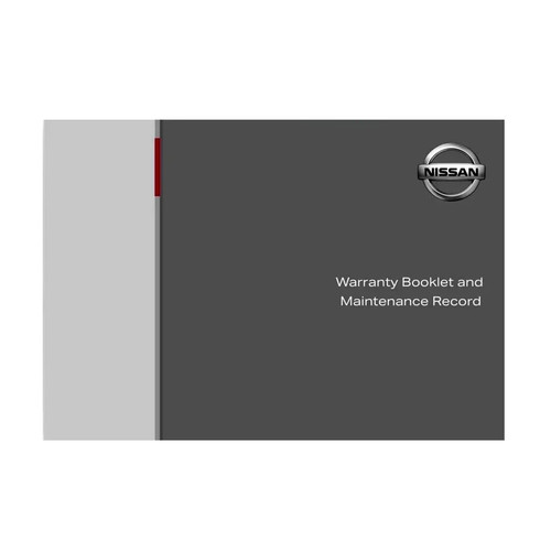 Nissan carnet entretien et - carnet,