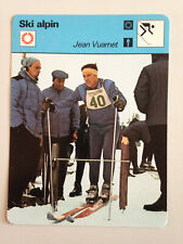 CARTE EDITIONS RENCONTRE 1977 / SKI ALPIN - JEAN VUARNET