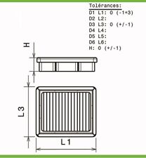 Filtre a air Green pour Toyota
