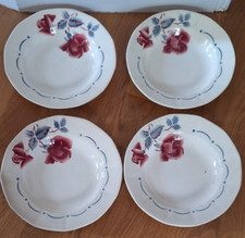 4 ASSIETTES CREUSES  DIGOIN SARREGUEMINES-MODELE BOULOGNE