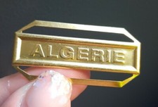 M0A Algérie dorée barrette agrafe ordonnance décoration Médaille militaire 