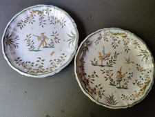 Deux Assiettes Faïence De