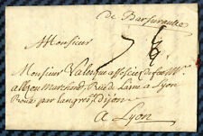 Lettre de BAR-s/AUBE (Champagne) pour LYON - 1733 / Cote 420€ - ind.19 Pothion
