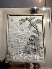 Tableau vintage en étain