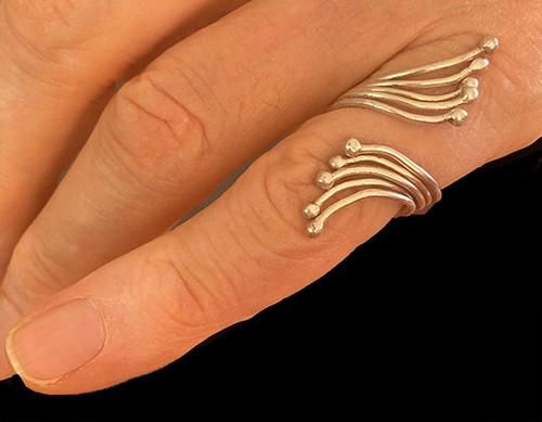 Bague artisanale torsadée - artisanale,