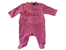 J338 Vêtement Occasion Bébé Fille PYJAMA velouté fantaisie KIABI 1 mois