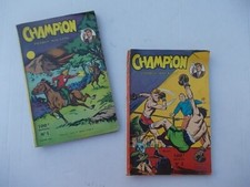 CHAMPION 1 + 2 Pierrot Magazine 1955 Montsouris bande dessinée petit format TBE