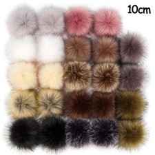 Pompon En Fausse Fourrure De Renard Boule De Fourrure Bonnet Casquette Sacs /