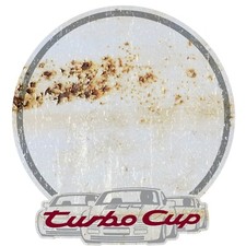 RUSTY PORSCHE 944 TURBO CUP DOORS NUMBER VINTAGE STICKERS AUTOCOLLANT