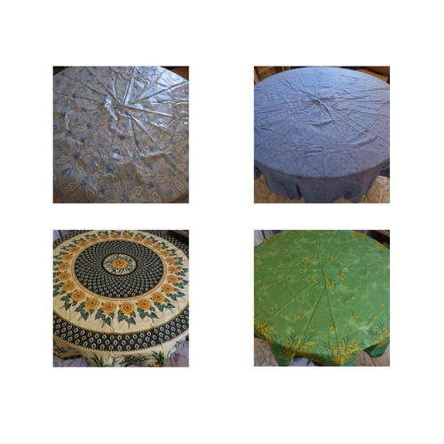Nappes rondes linge table - 4,