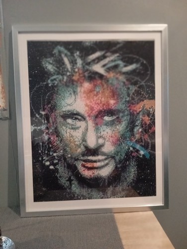 Cadre diamant johnny hallyday - cadre,