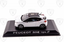Miniature Peugeot 208 Ligne S  1/43 Blanche - Neuve