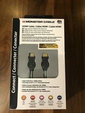 MONSTER CABLE 4ft. HD 1080p High Speed HDMI with Ethernet - NIB