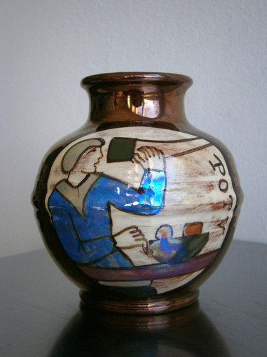 Petit vase ceramique irisee - petit,