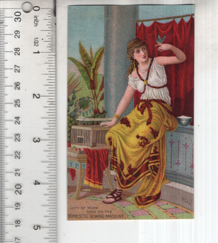 Domestic sewing machine lady - domestic,